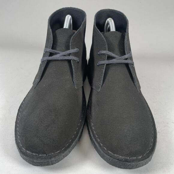 Clarks Original Women’s Size 9 M Black Suede Chukka Ankle Boots Shoes Casual EUC - Picture 2 of 9